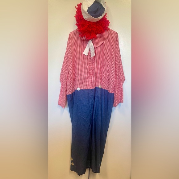 Vintage handmade raggedy Andy costume. Couples costume idea. Doll show mascot - Picture 1 of 7